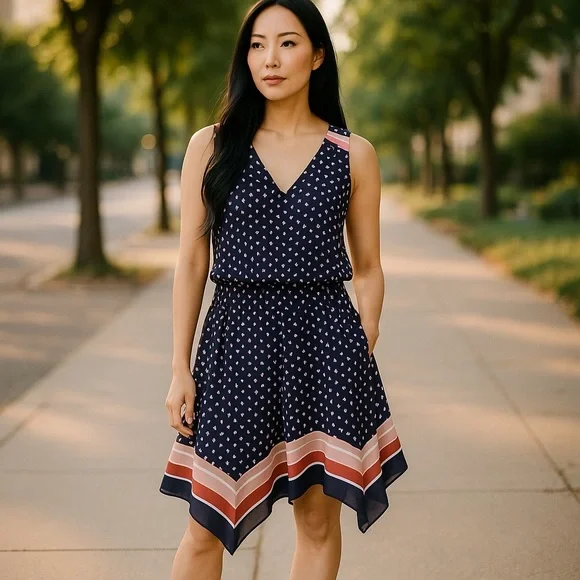 Joie | Dresses | Joie Silk Print Dress Asymmetrical Geometric | Poshmark